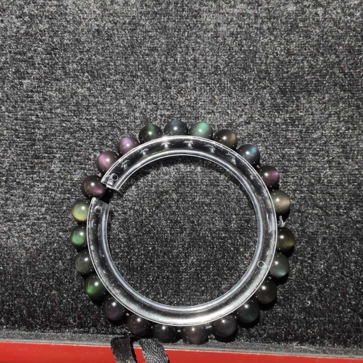 【闪购商品】未镶嵌黑曜岩手串酱*