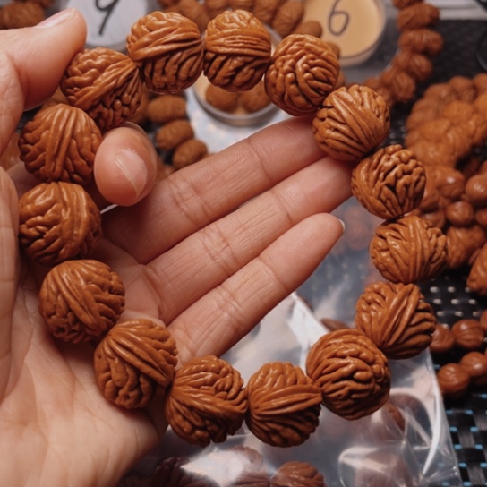 桃核手串龙纹桃核