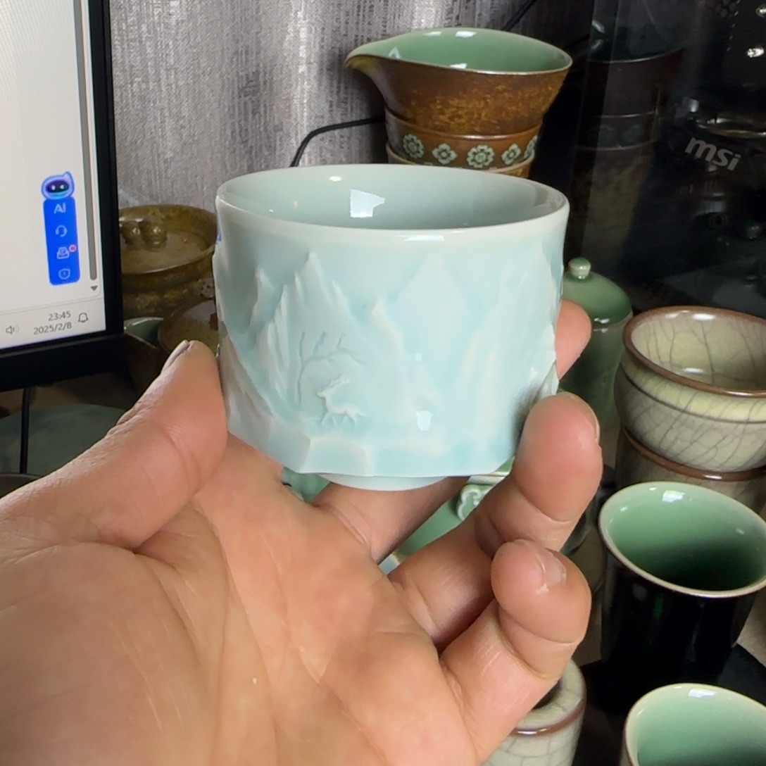 小金茶具青瓷茶器