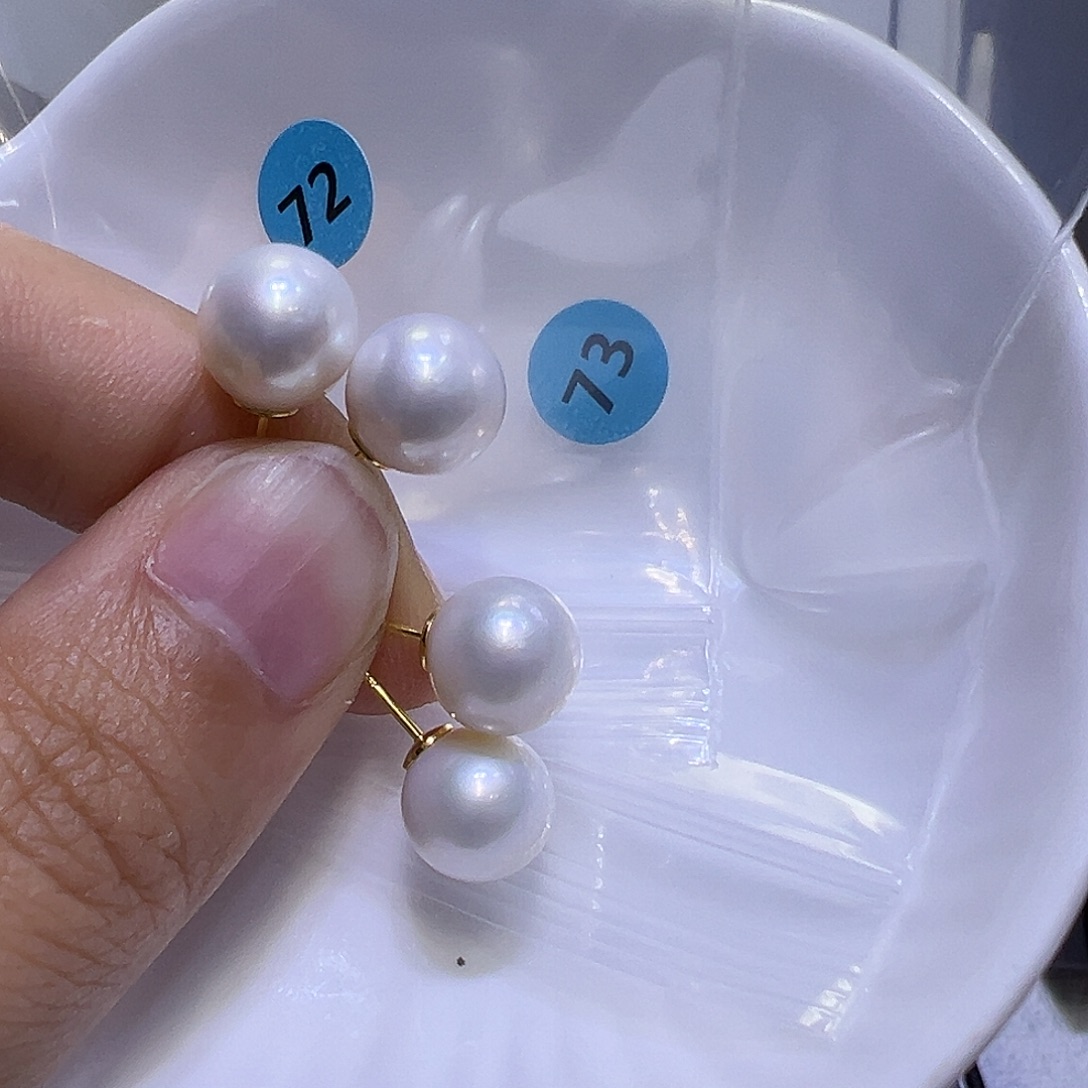 谁***亿银S925镶嵌耳饰淡水珍珠