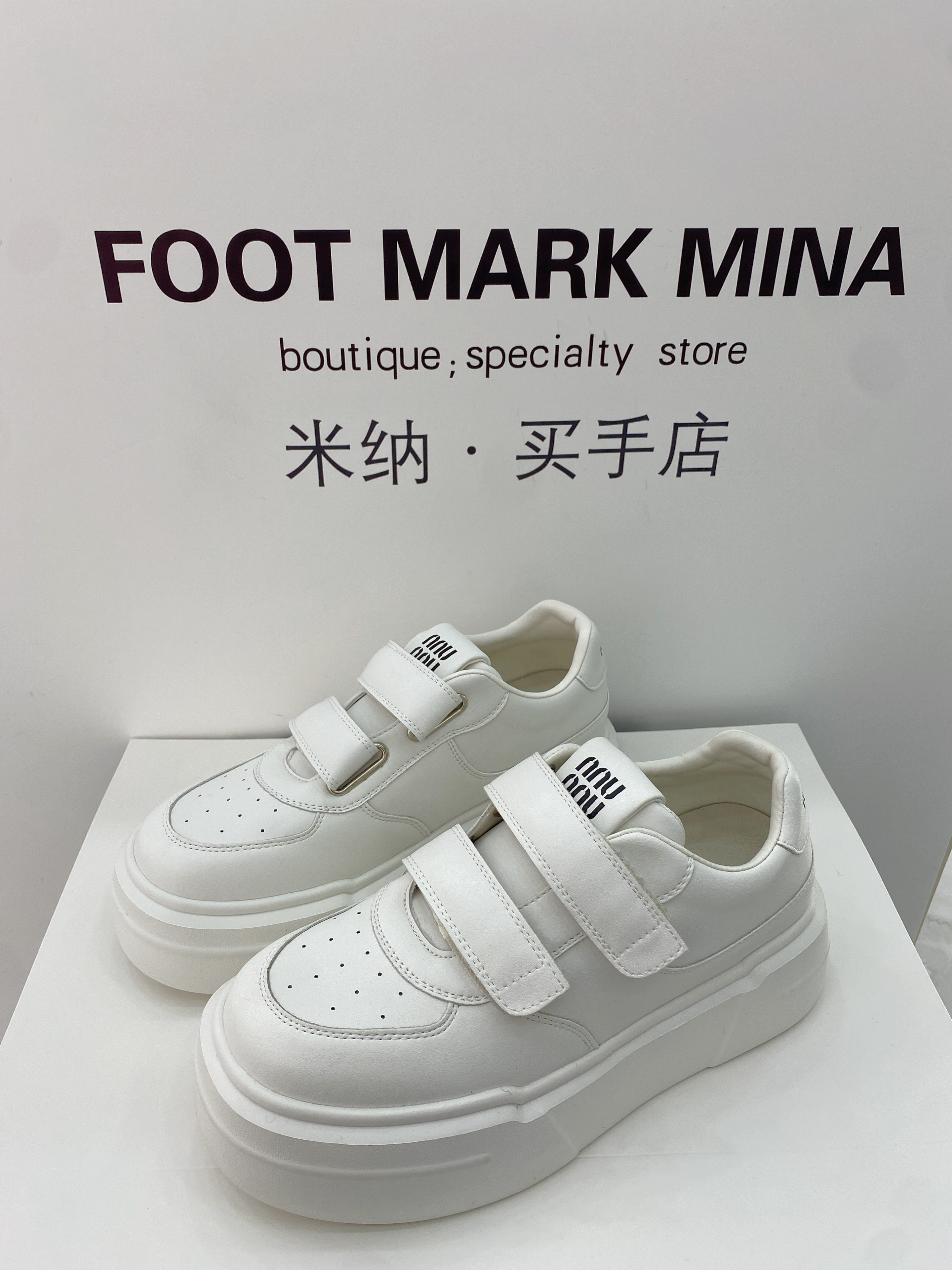 2025春季新品厚底粘贴小白鞋