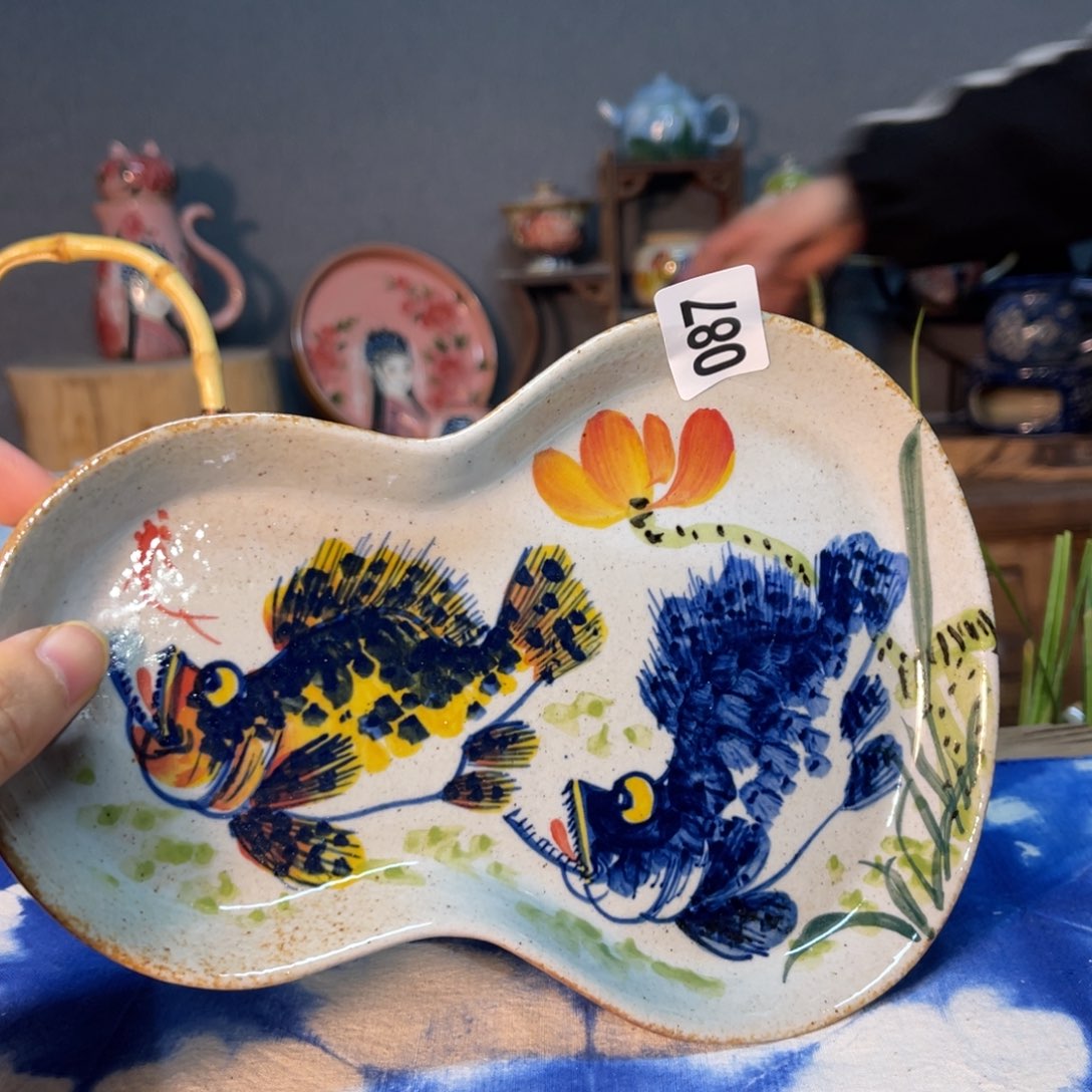 杯素浅陶瓷手工手绘