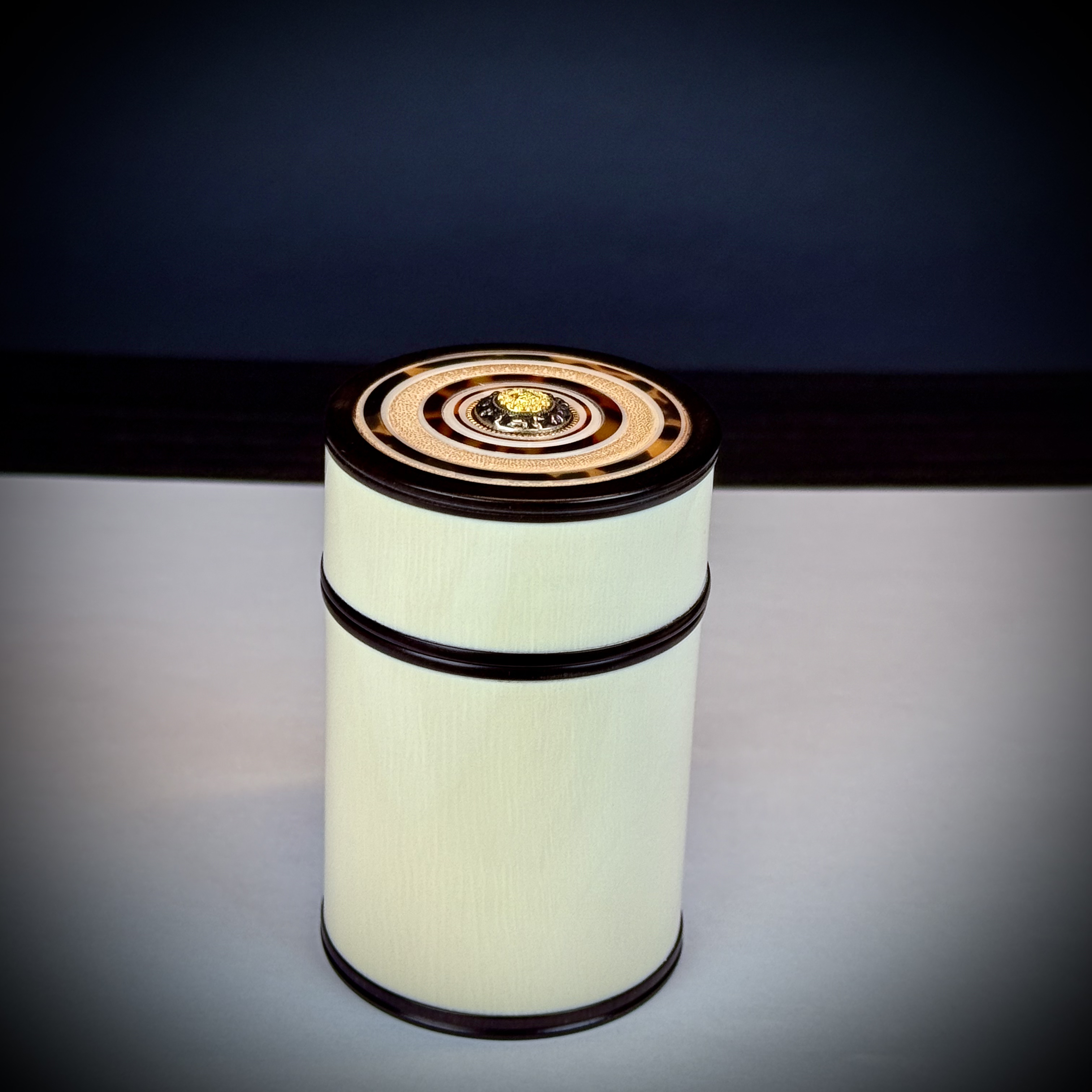 H11-75天然猛犸牙 茶叶罐 51*82mm支持复检假一罚十