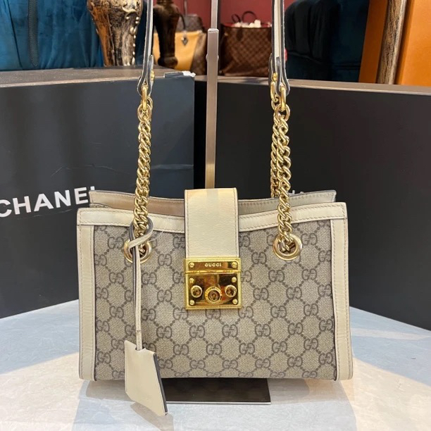 99新 GUCCI/古驰 Gucci老花三边小号 25010086-03