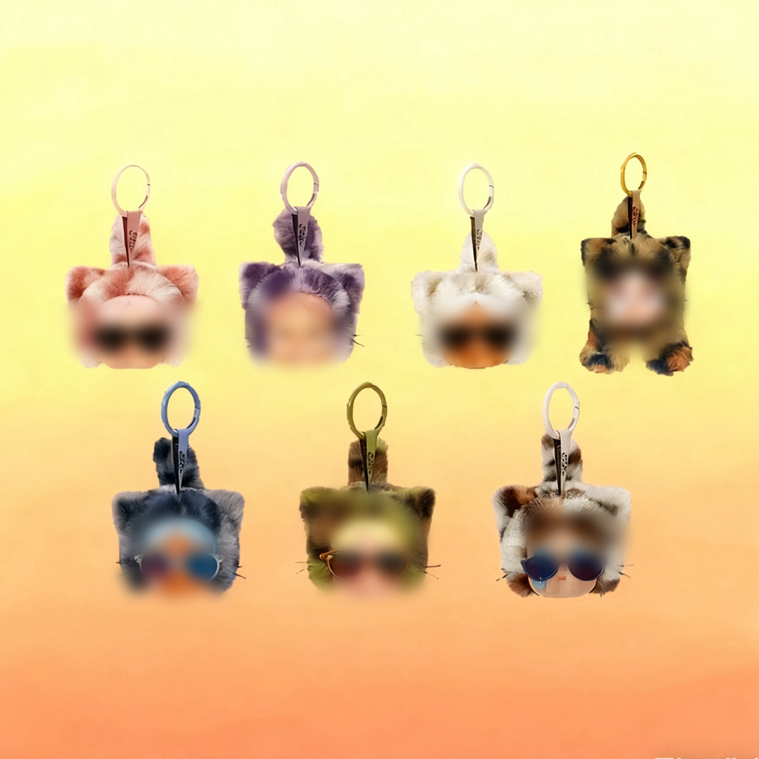 【直播代拆】豹-猫毛绒盲盒挂件