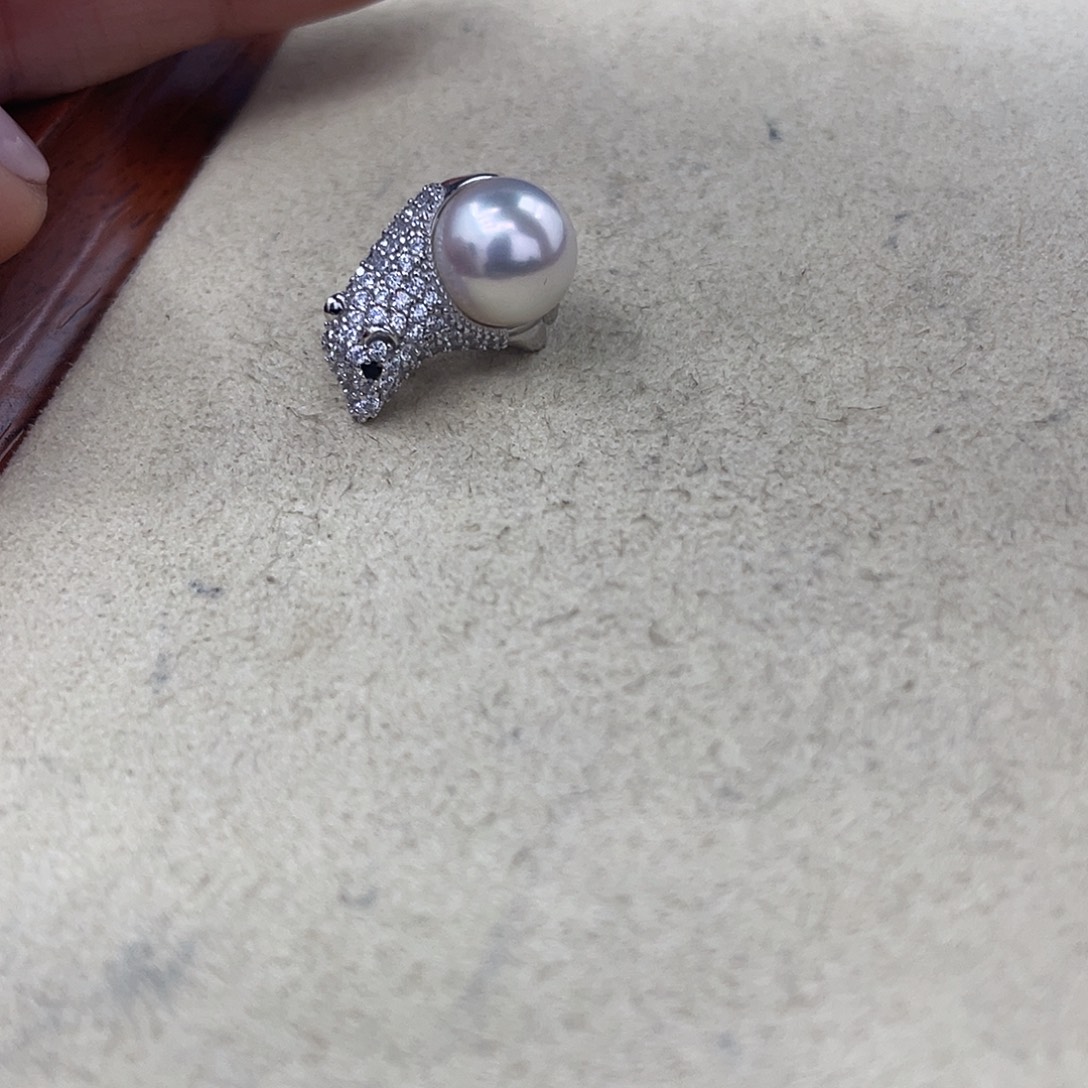 银S925镶嵌颈饰海水珍珠