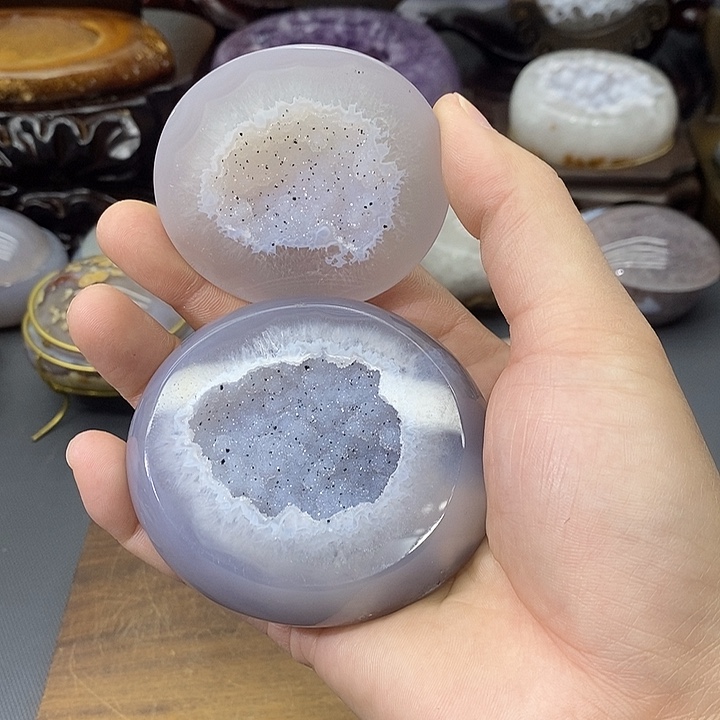 未镶嵌紫晶摆件精抛美盆