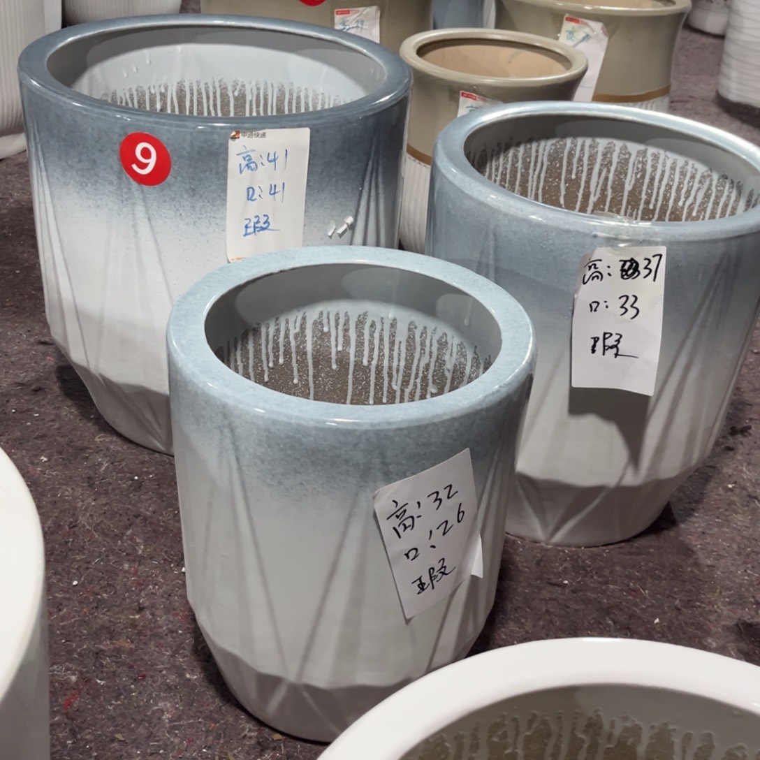 渐变钻石一套三个花盆