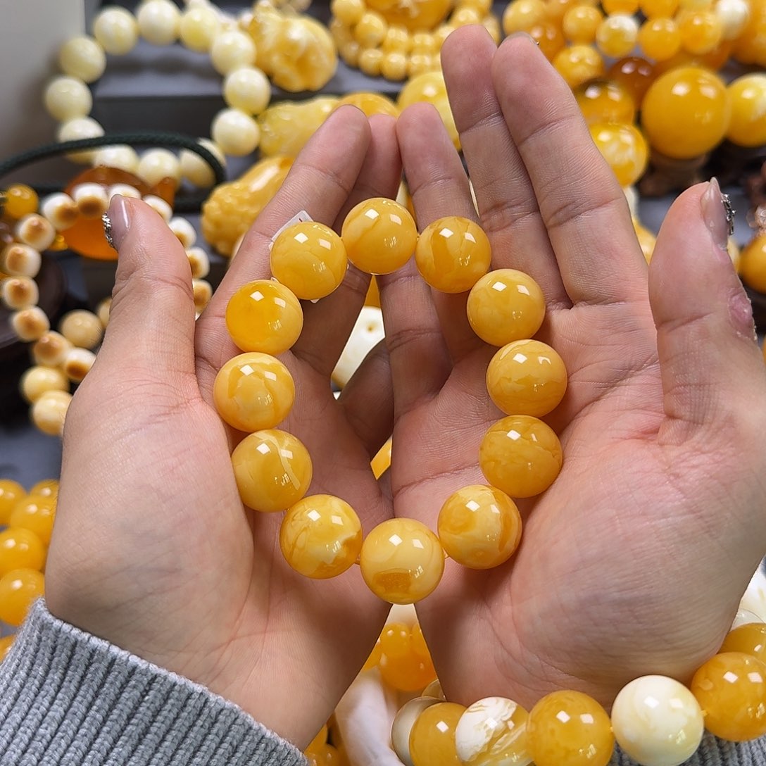 琥珀珠宝奇石未镶嵌19mm