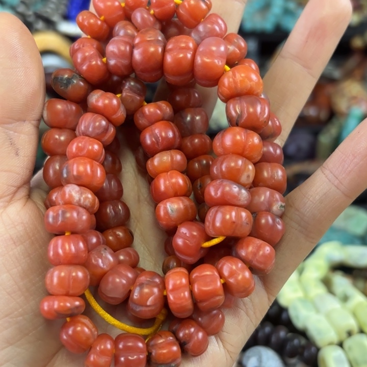 ？***尘玛瑙/玉髓未镶嵌颈饰