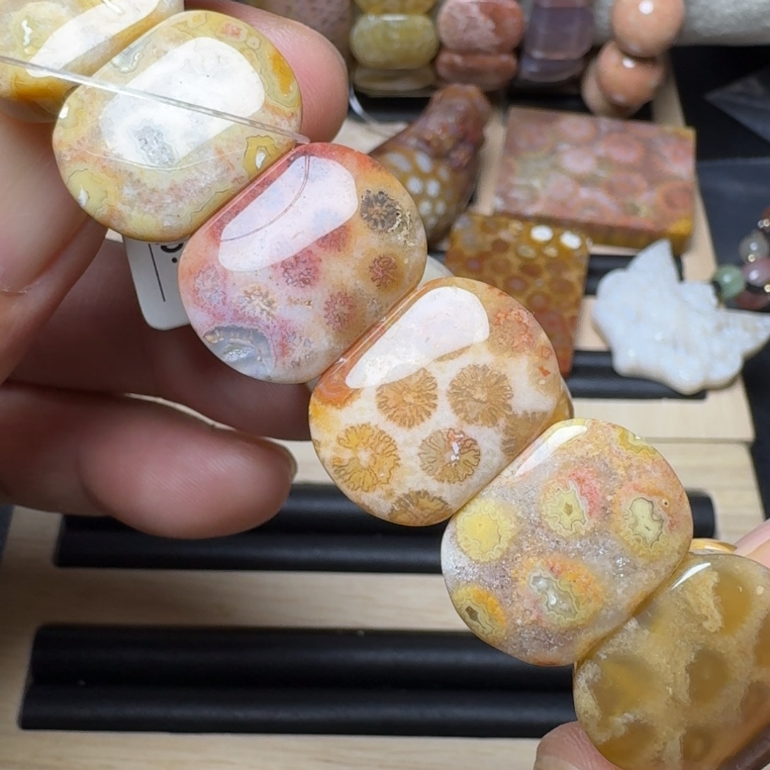 硅化玉未镶嵌纯天然色有机玉石保真色