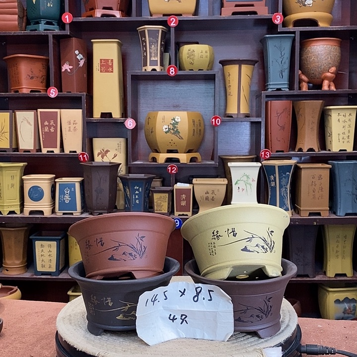 紫砂花盆紫砂花盆