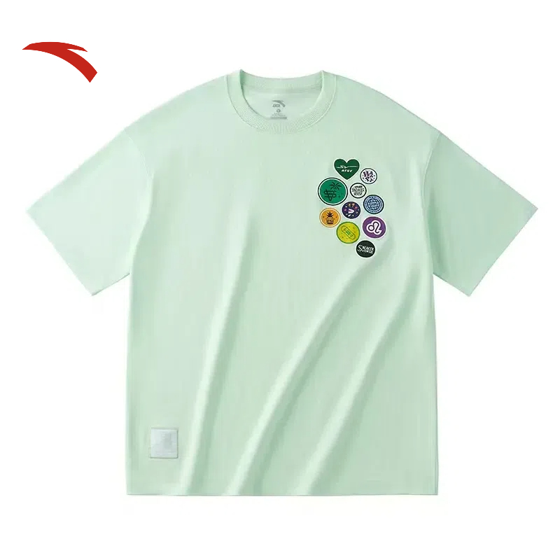 【618好物】安踏生活系列SV中性款短袖夏季时尚休闲潮流百搭短袖