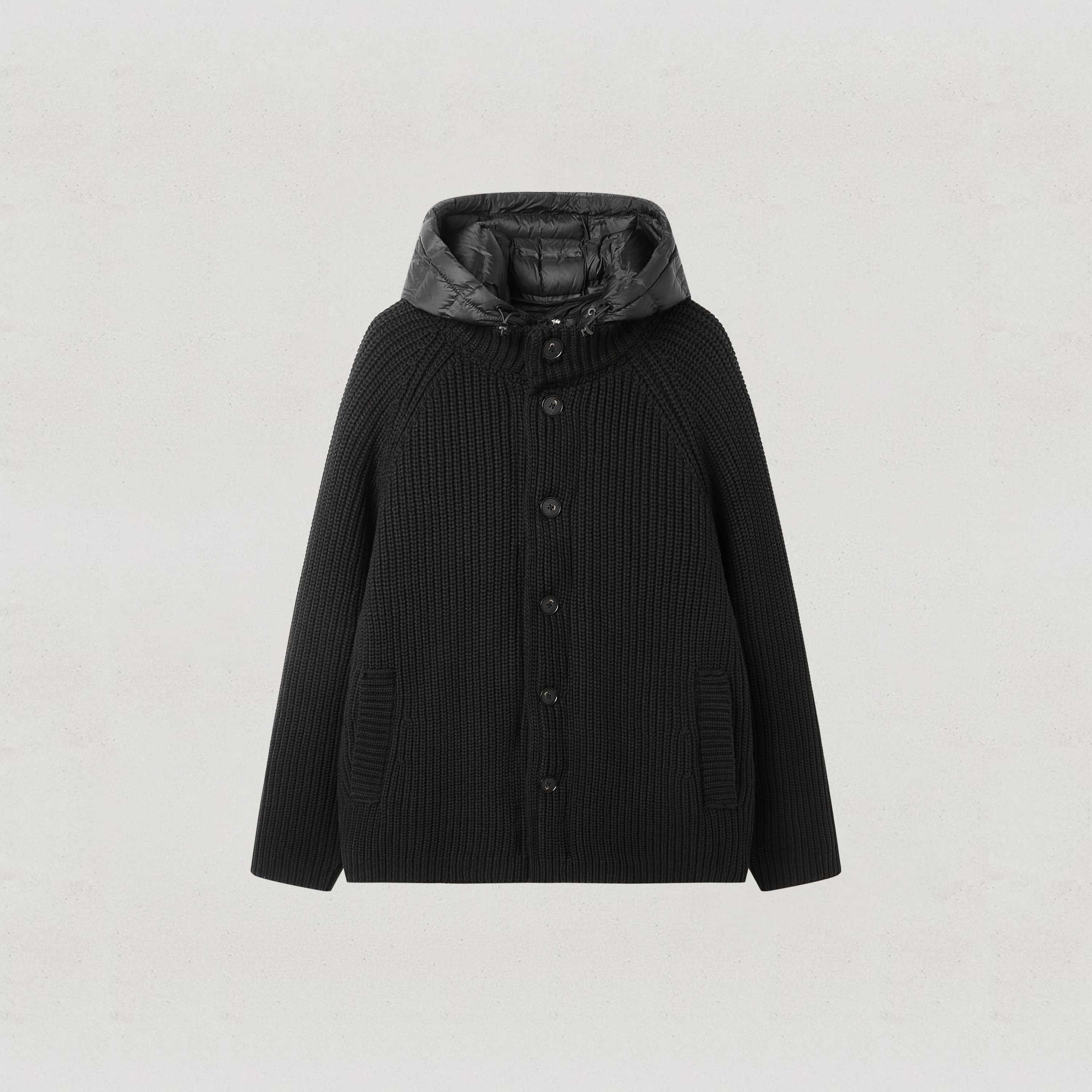 韩式休闲黑色男士女士带帽连帽秋冬季纯色旅游必备保暖