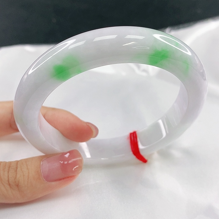 翡翠未镶嵌手镯圈59，40112