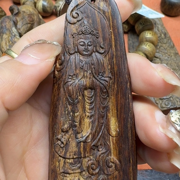 沉香吊坠馨安居沉香定制款