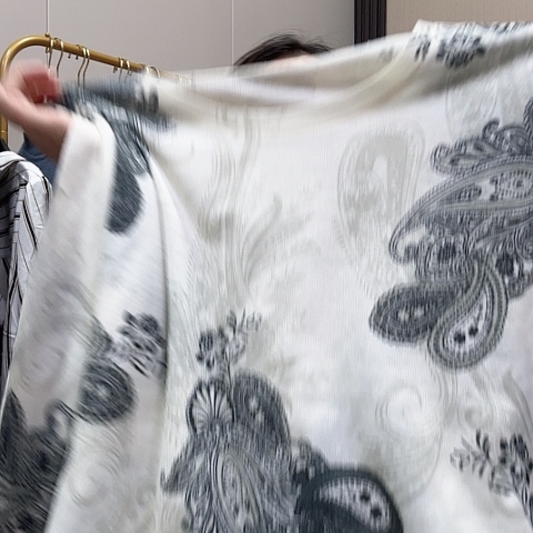 羊绒水溶羊毛印花