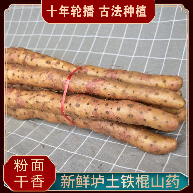 新鲜温县垆土铁棍山药焦作怀山药软糯粉面
