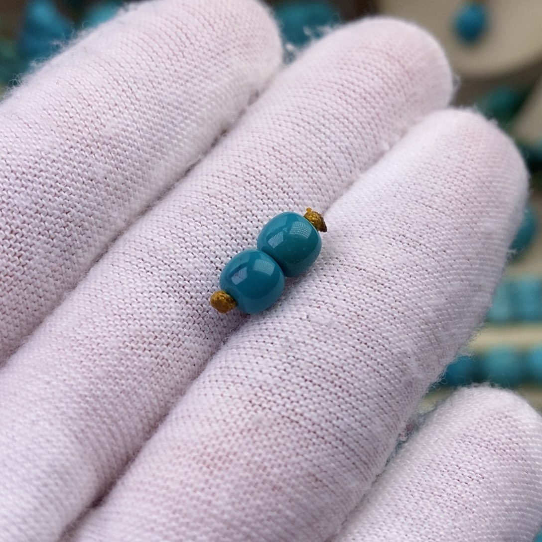 绿松石珠宝奇石未镶嵌5.5mm