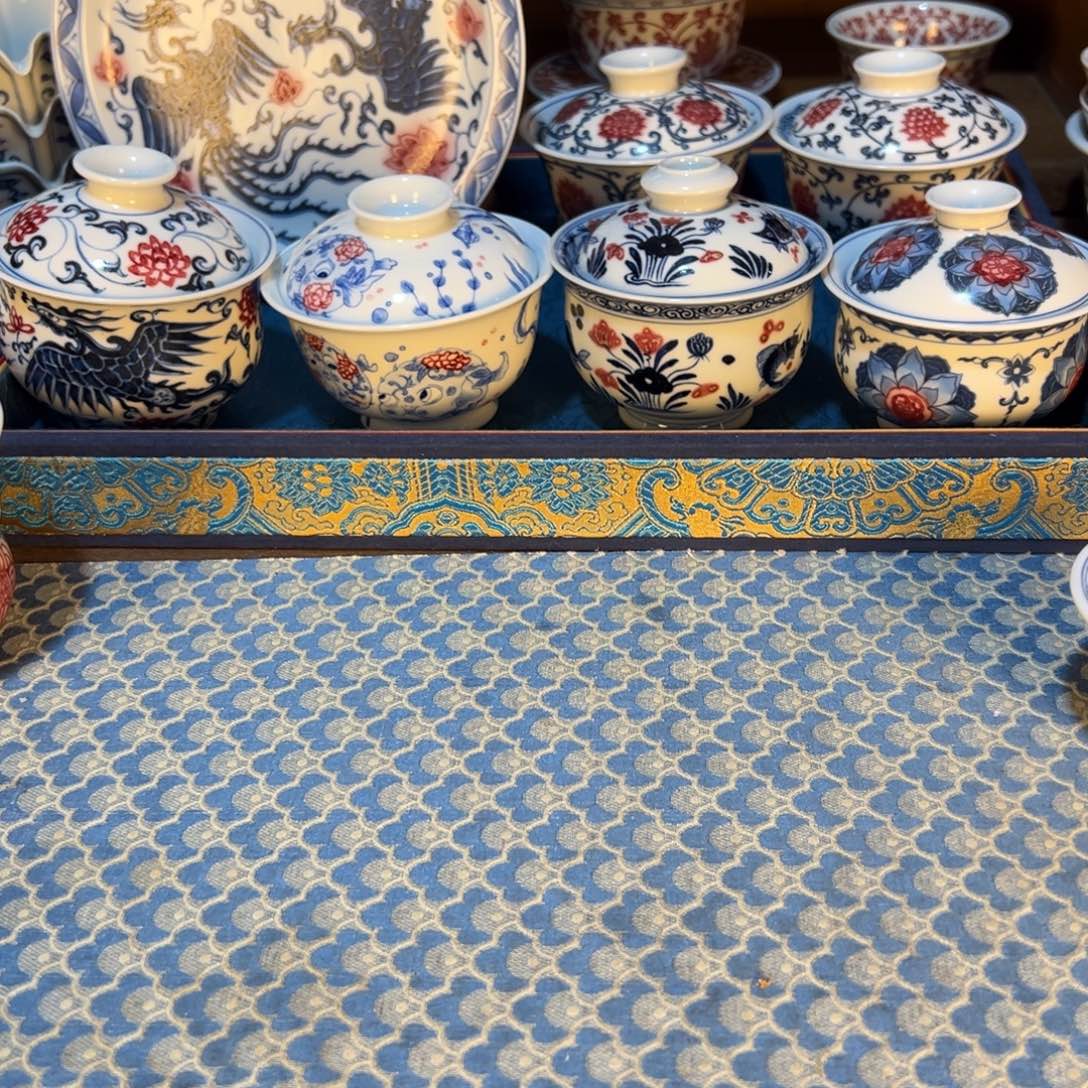 盖碗景德镇茶器百宝箱