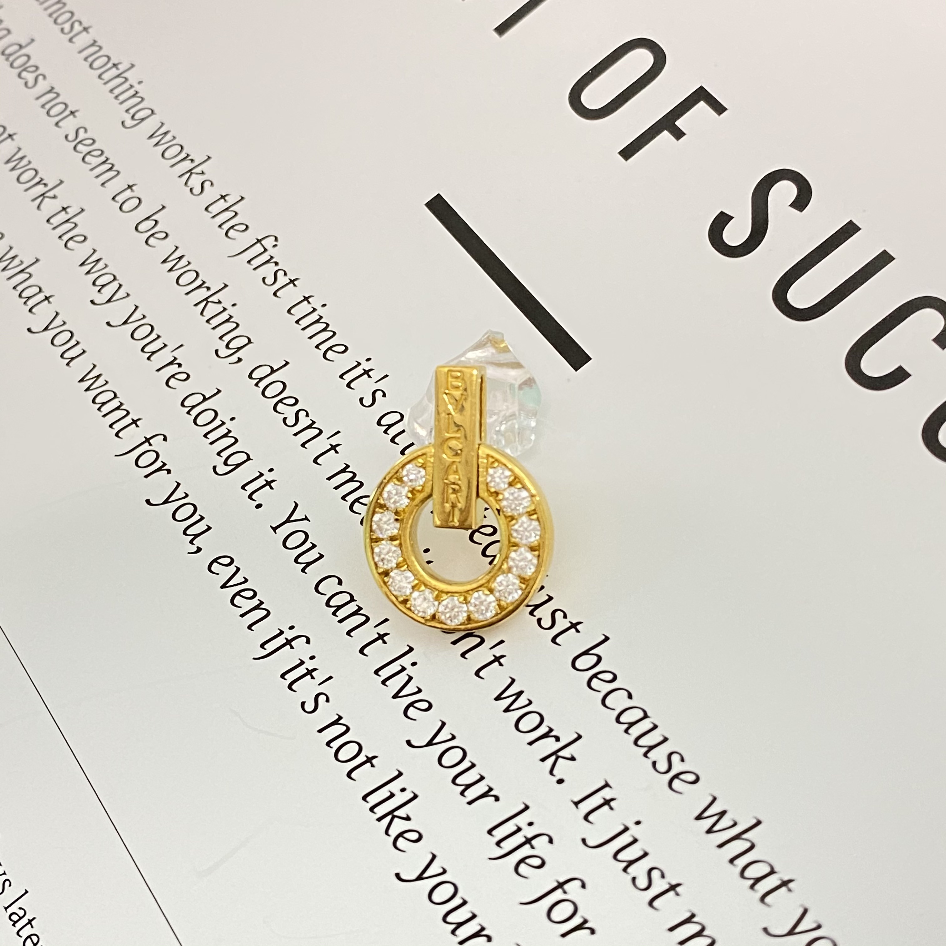 足金999黄金5G工艺时尚圈圈吊坠