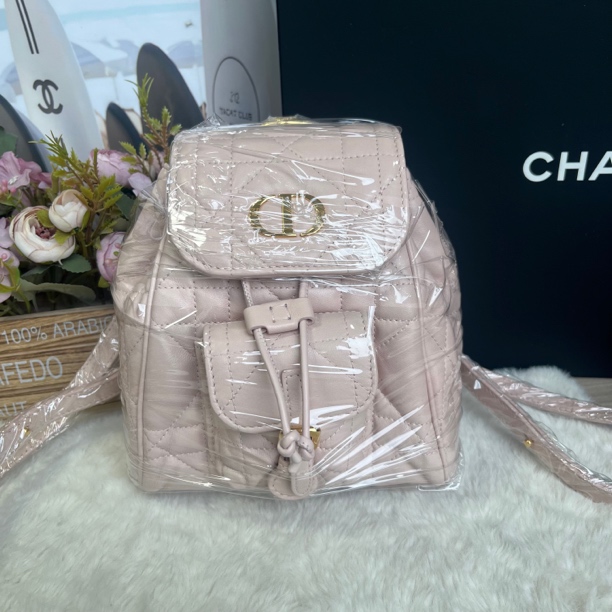 99新 DIOR/迪奥 迪奥樱花粉双肩包