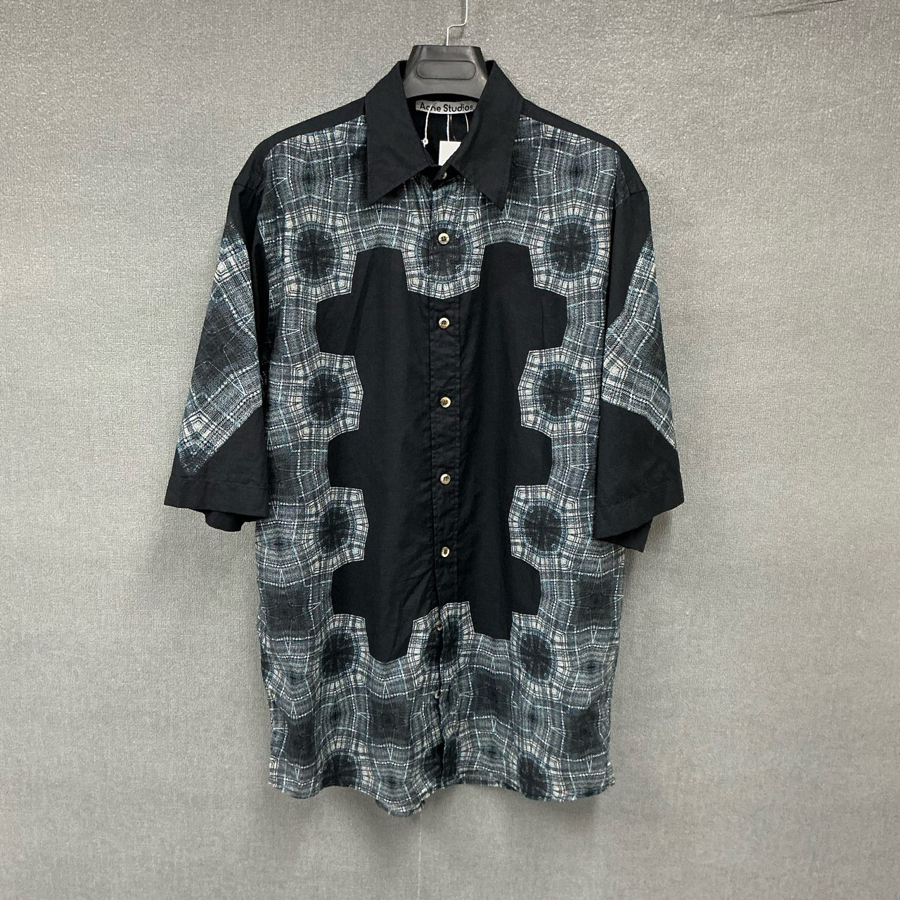 全新未使用 Acne studio 万花筒图案短袖衬衫全新带吊44码