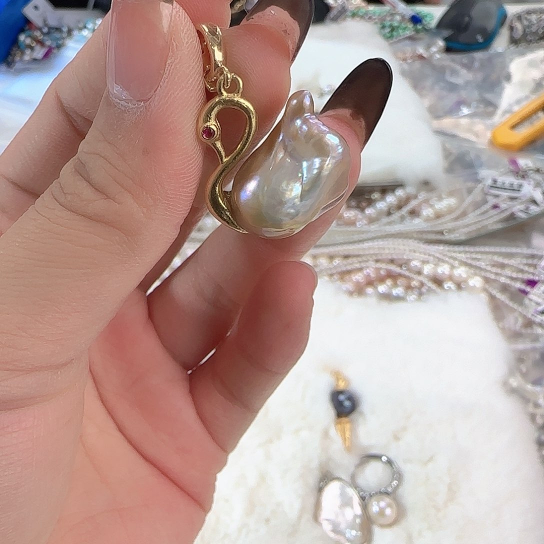 未镶嵌项链定制7淡水珍珠