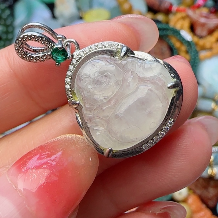 翡翠颈饰未镶嵌天然A货104