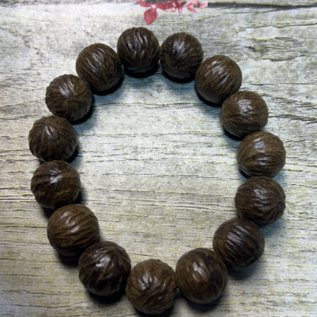 14 福来精选文玩沉香木作手串16mm