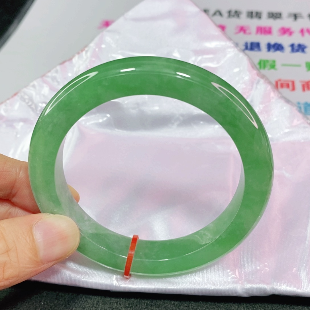 未镶嵌手镯翡翠57.8圈口正圈-货头