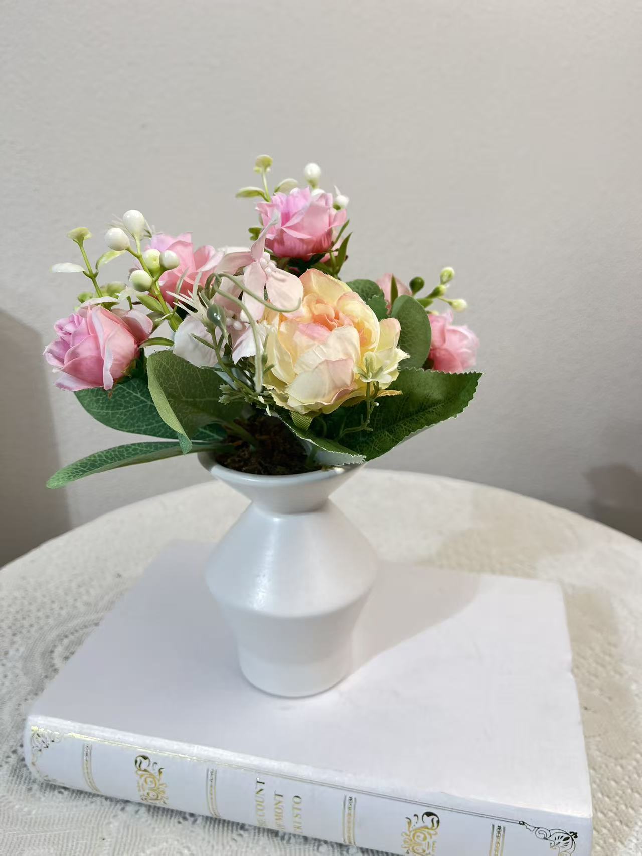【酱紫玫瑰】植物高级感逼真可作客厅家居桌面装饰品仿真花装饰摆件
