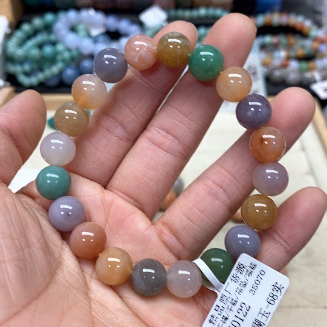 硅化珊瑚（珊瑚玉）手链未镶嵌素*024