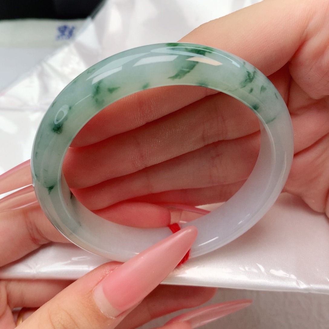 未镶嵌手镯翡翠正圈54