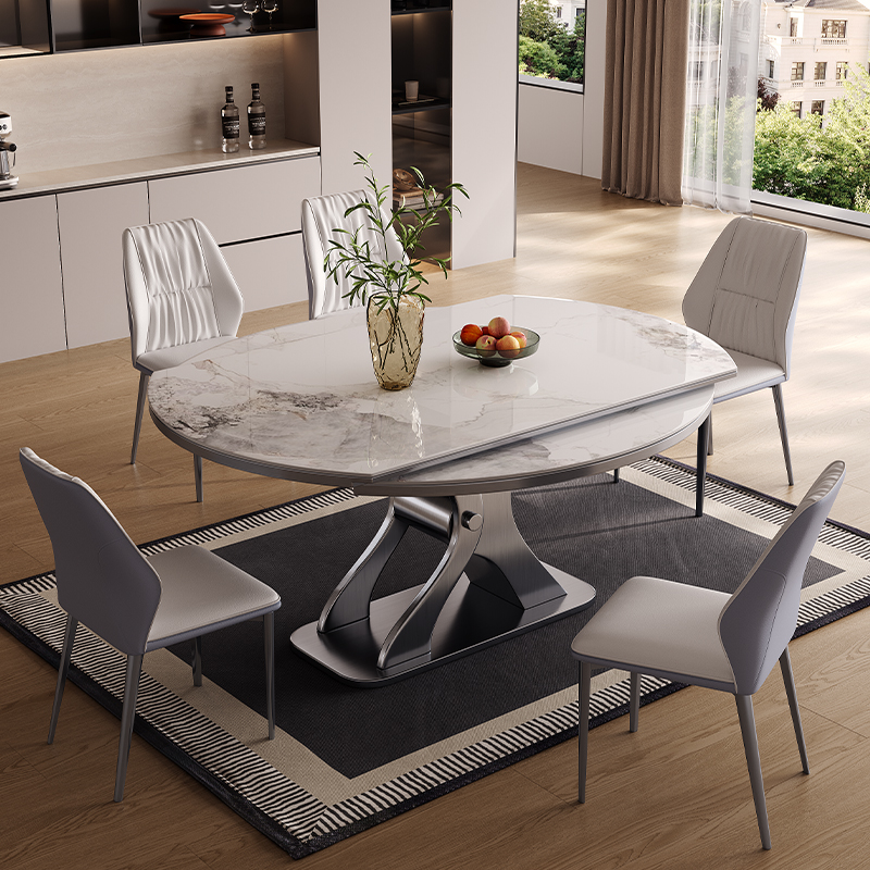 金诺雅不锈钢岩板餐桌