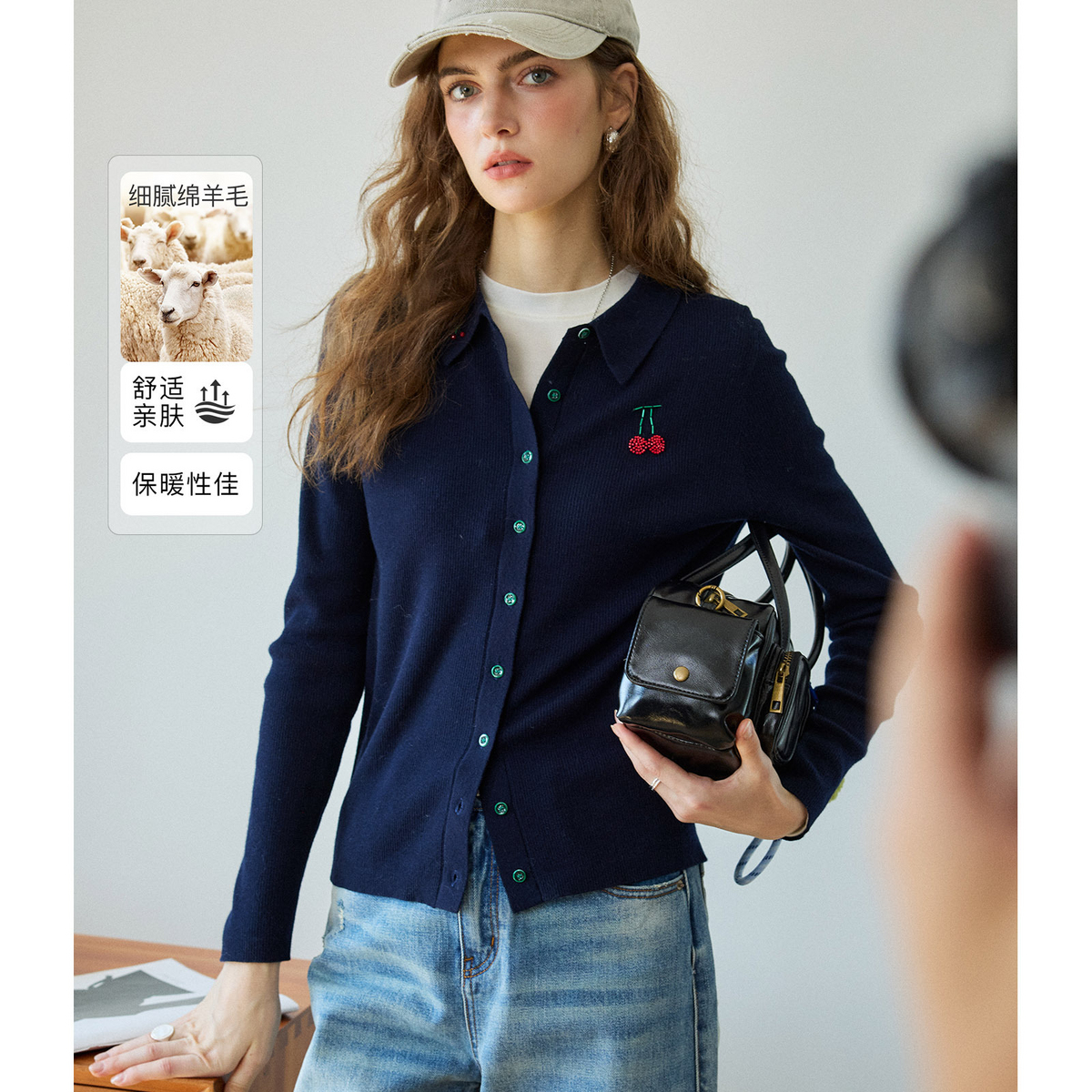 NAGUAGU/南瓜谷【小樱桃针织】女装针织衫FX4ZS0457-A