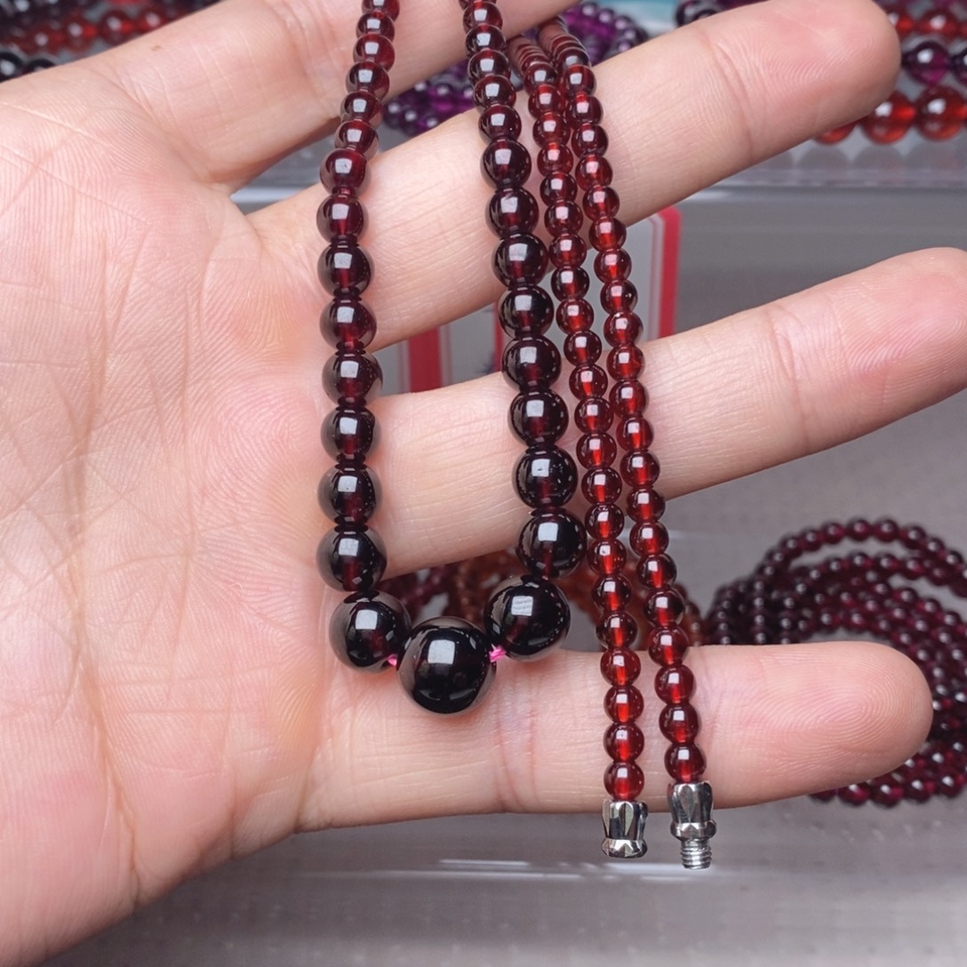 未镶嵌手链石榴石塔链