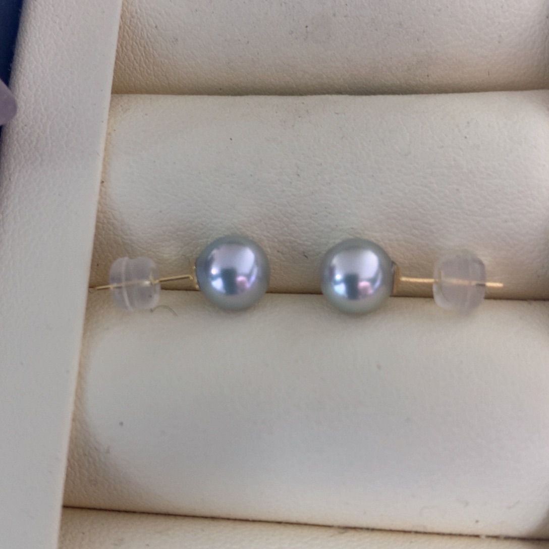 海水珍珠耳饰18K金镶嵌