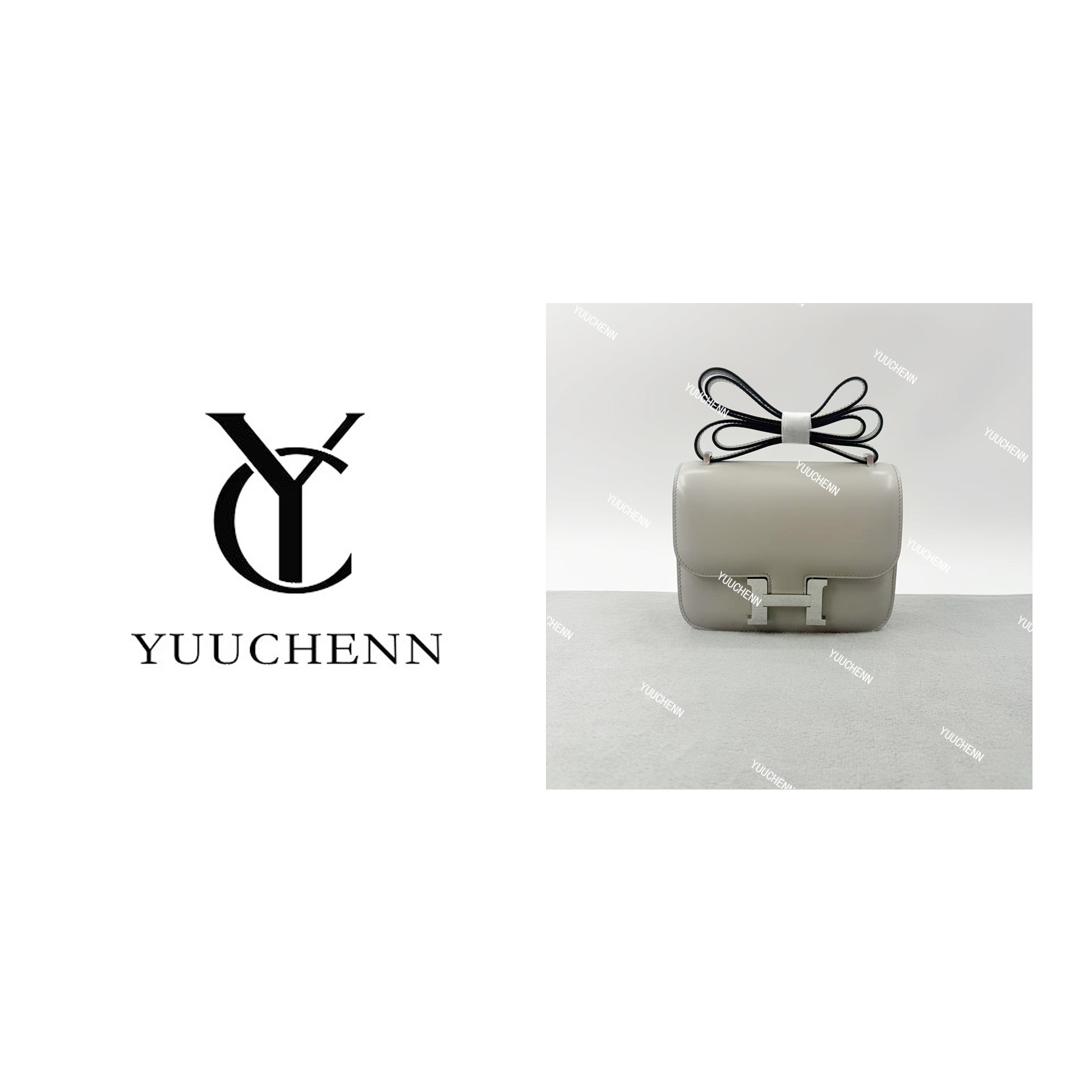 YUUCHENN【手工定制】19cm原创设计高定真皮包 HH6940