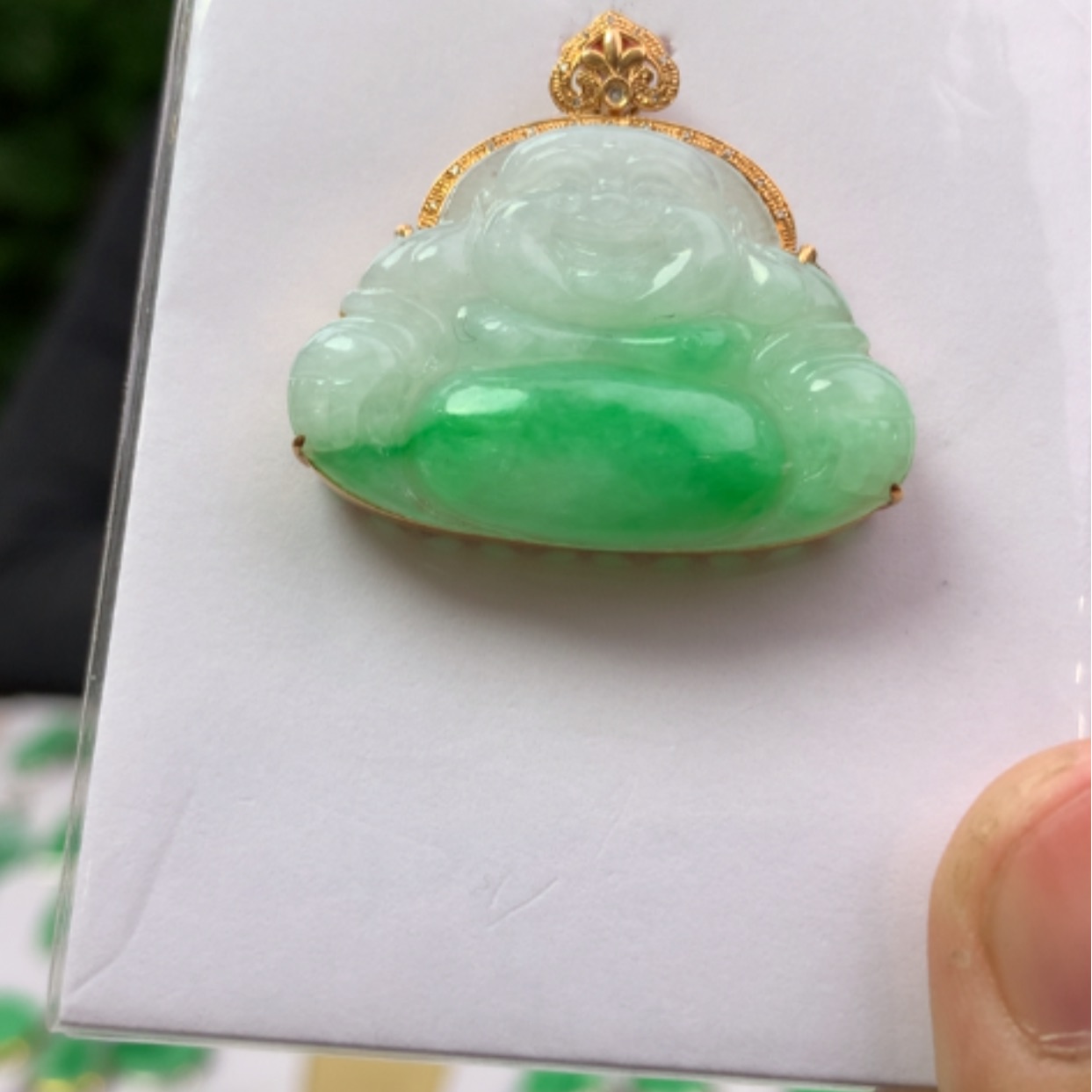 【闪购商品】翡翠18K金镶嵌颈饰翡翠