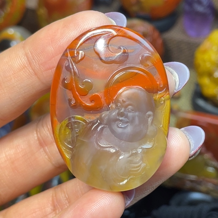 玛瑙/玉髓未镶嵌珠宝奇石北票佛公