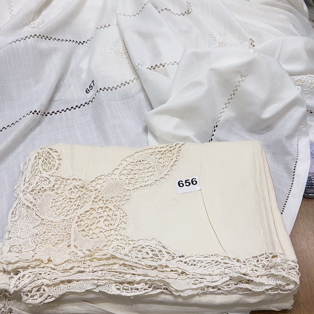 素***问亚麻亚麻手绣2.6✖️2.7桌布656号