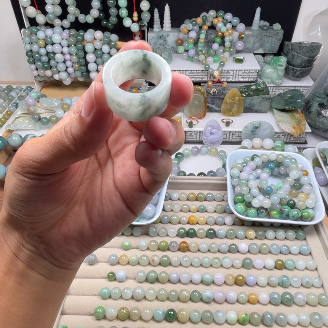 翡翠未镶嵌戒圈20.1扳指