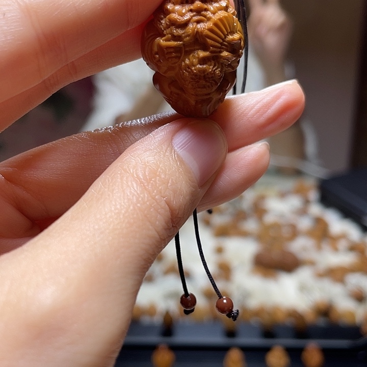 吊坠橄榄核橄榄 钟馗