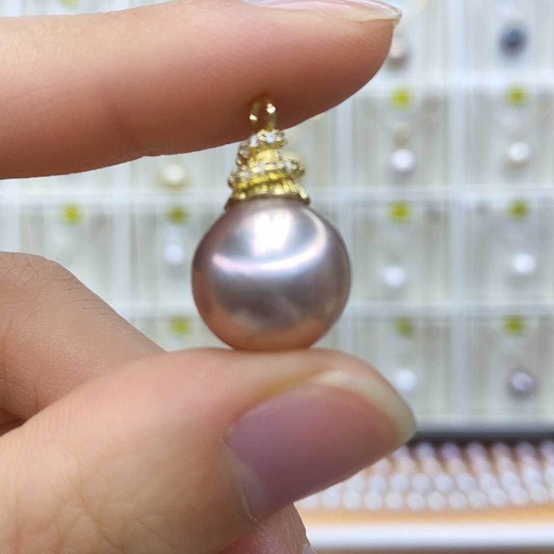 未镶嵌淡水珍珠吊坠(赠链)