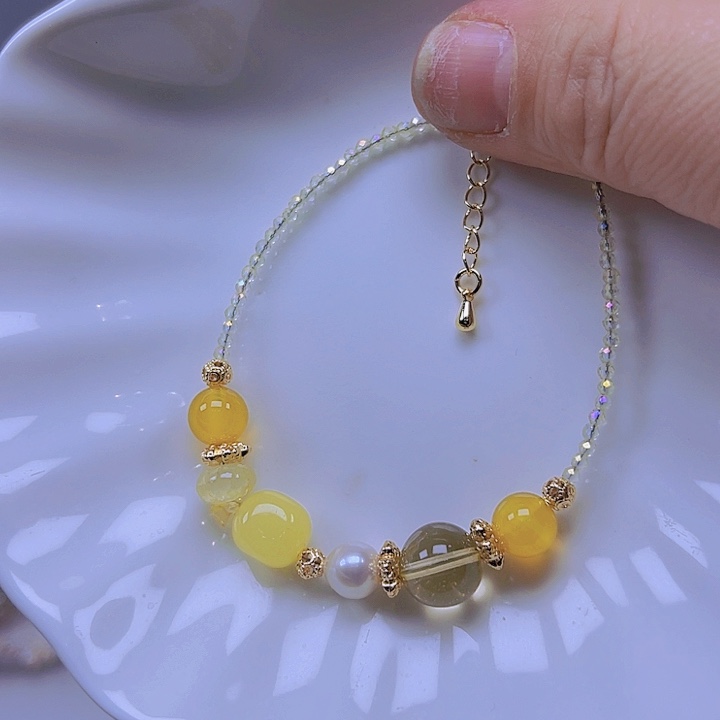 淡水珍珠手绳合金