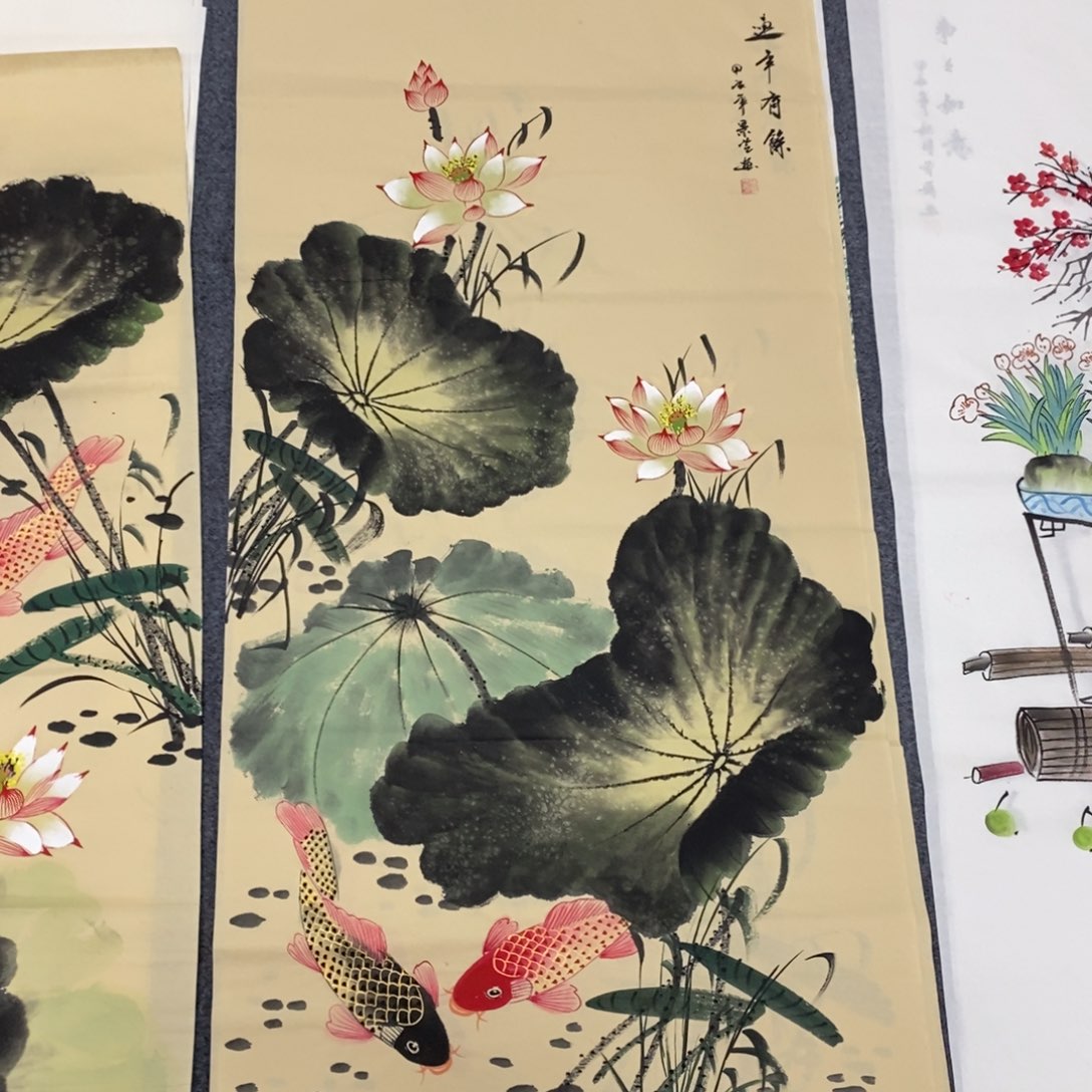 国画尺寸140✖️70四尺手绘画