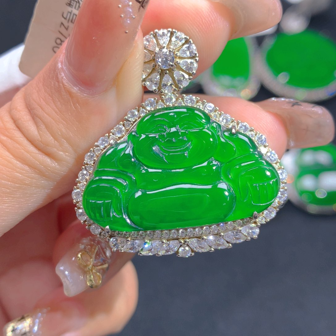 翡翠颈饰银S925镶嵌11111111111