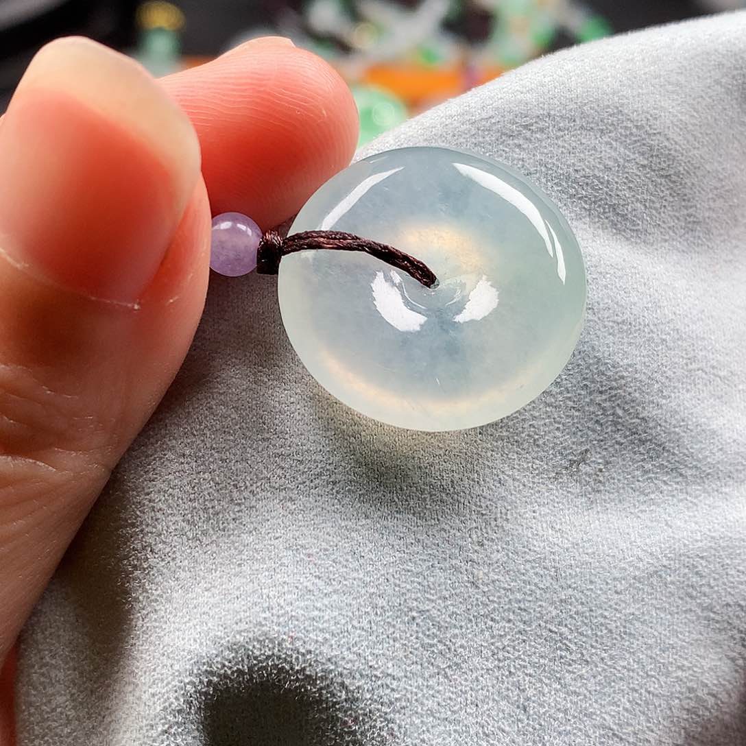 吊坠(不含链)未镶嵌翡翠平安扣