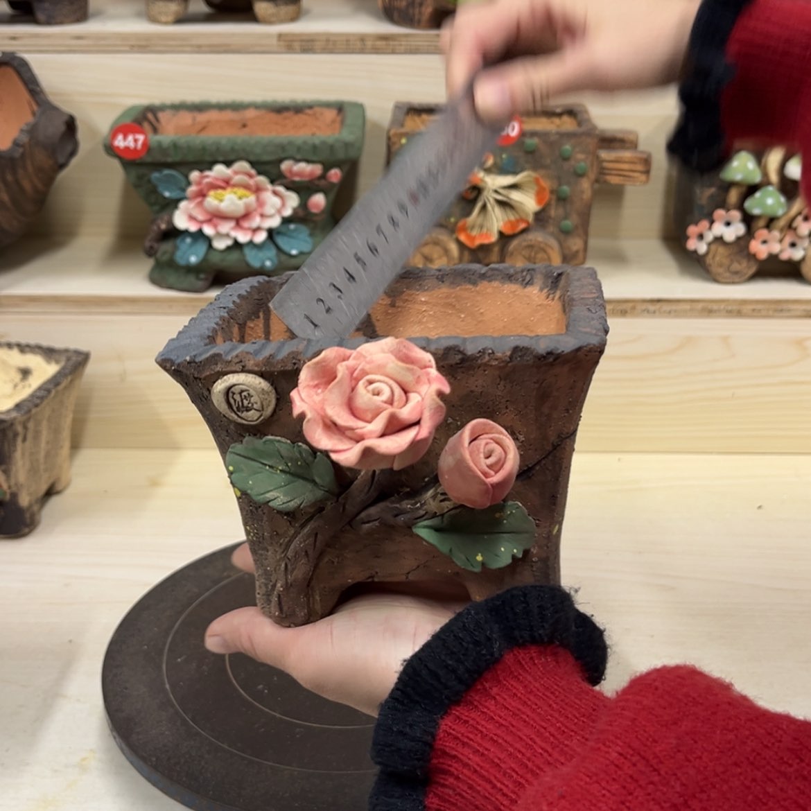 【闪购商品】紫砂花盆457号内口11×10.5外高11